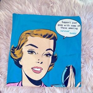 Brand new 18x18 Novelty Pillow Case

COVER ONLY NO PILLOW